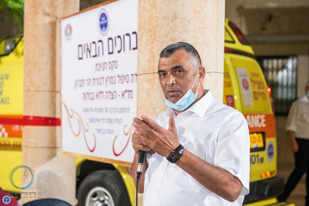 טקס חניכת ניידת טיפול נמרץ