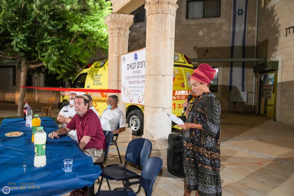 טקס חניכת ניידת טיפול נמרץ